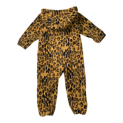 Mini Rodini fleece jumpsuit, leopard | 80/86cm