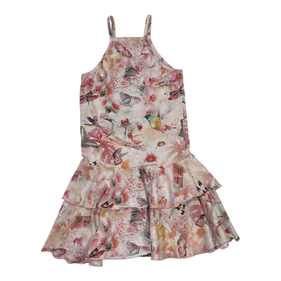 Gugguu spagetti frilla dress, butterfly | 110cm