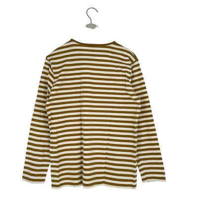 Marimekko stripe shirt, caramel | woman M