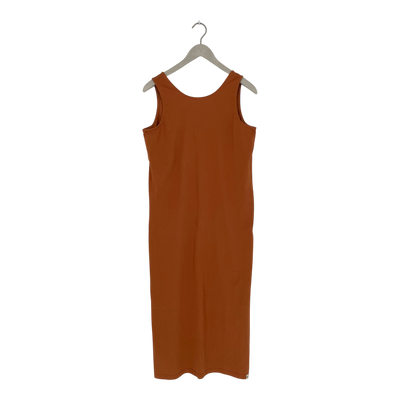 Kaiko belted tank midi dress, burnt orange | woman M