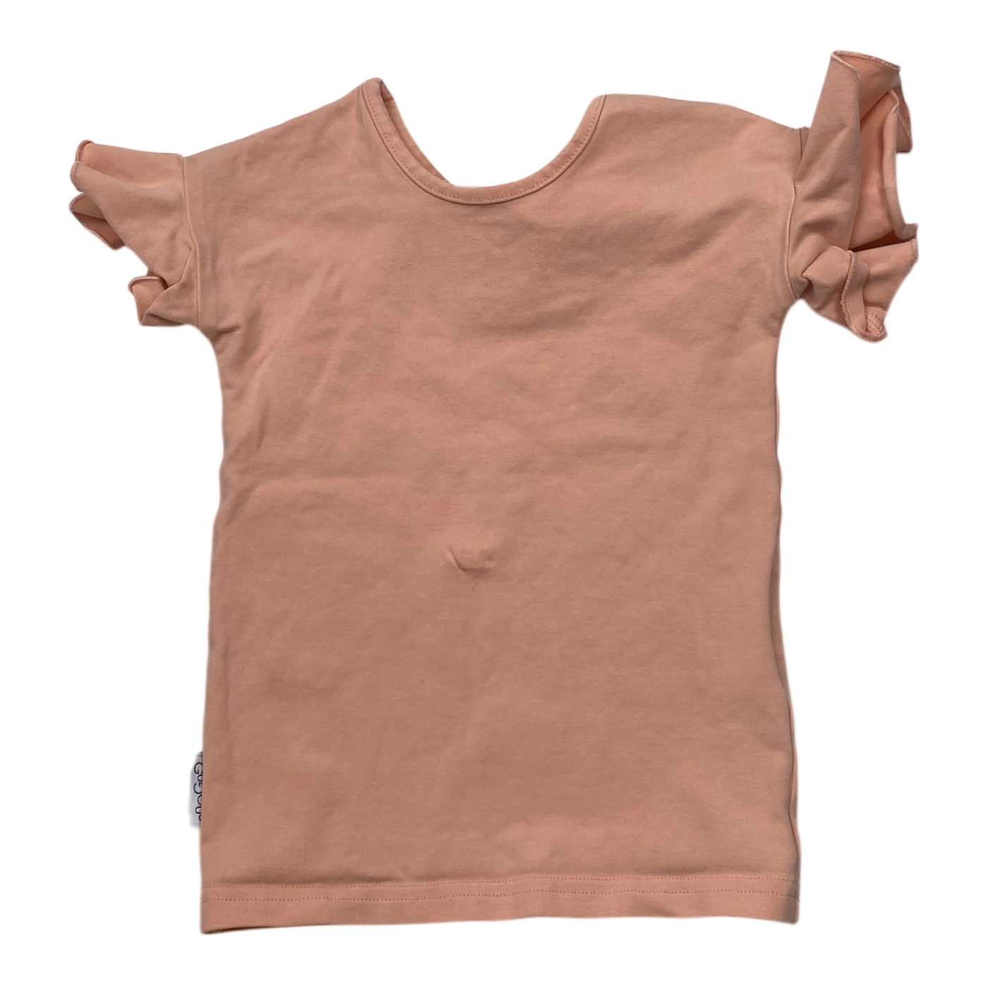 Gugguu frill t-shirt, coral | 92cm