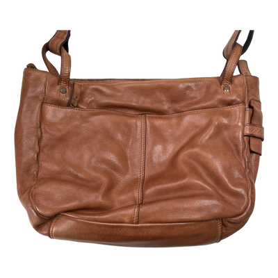 Harold's Bags leather submarine crossbag, cognac