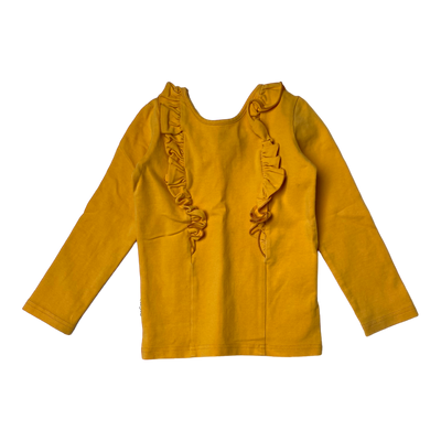 Gugguu frill shirt, amber | 80cm