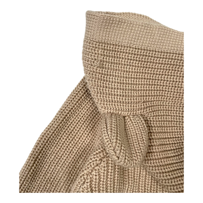 Metsola knitted cardigan, beige  | 110/116cm