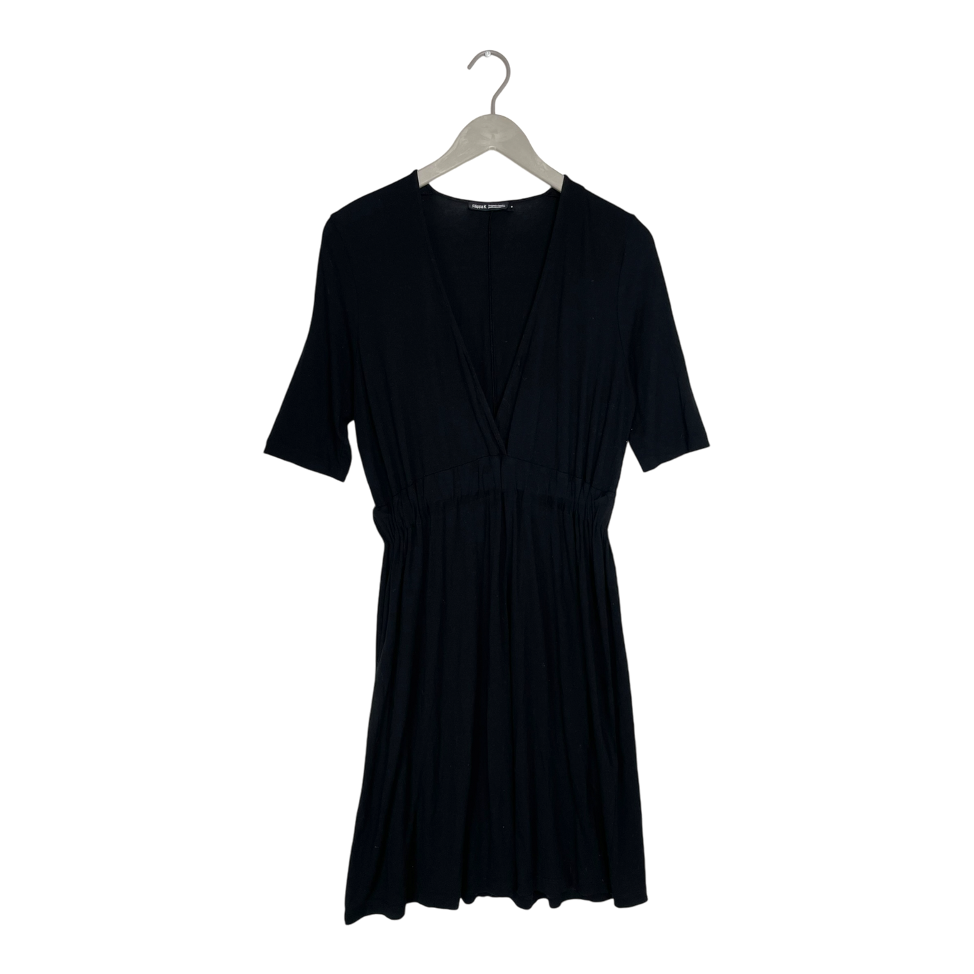 Filippa K v-neck tricot dress, black | woman M