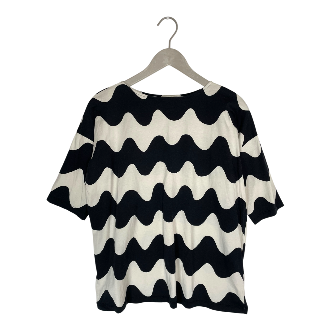 Marimekko orvokki pikkulokki shirt, black/white | woman XS