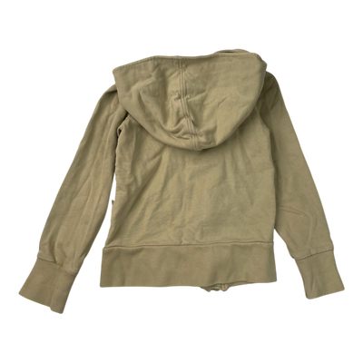 Gugguu zipper hoodie, tea green | 128cm