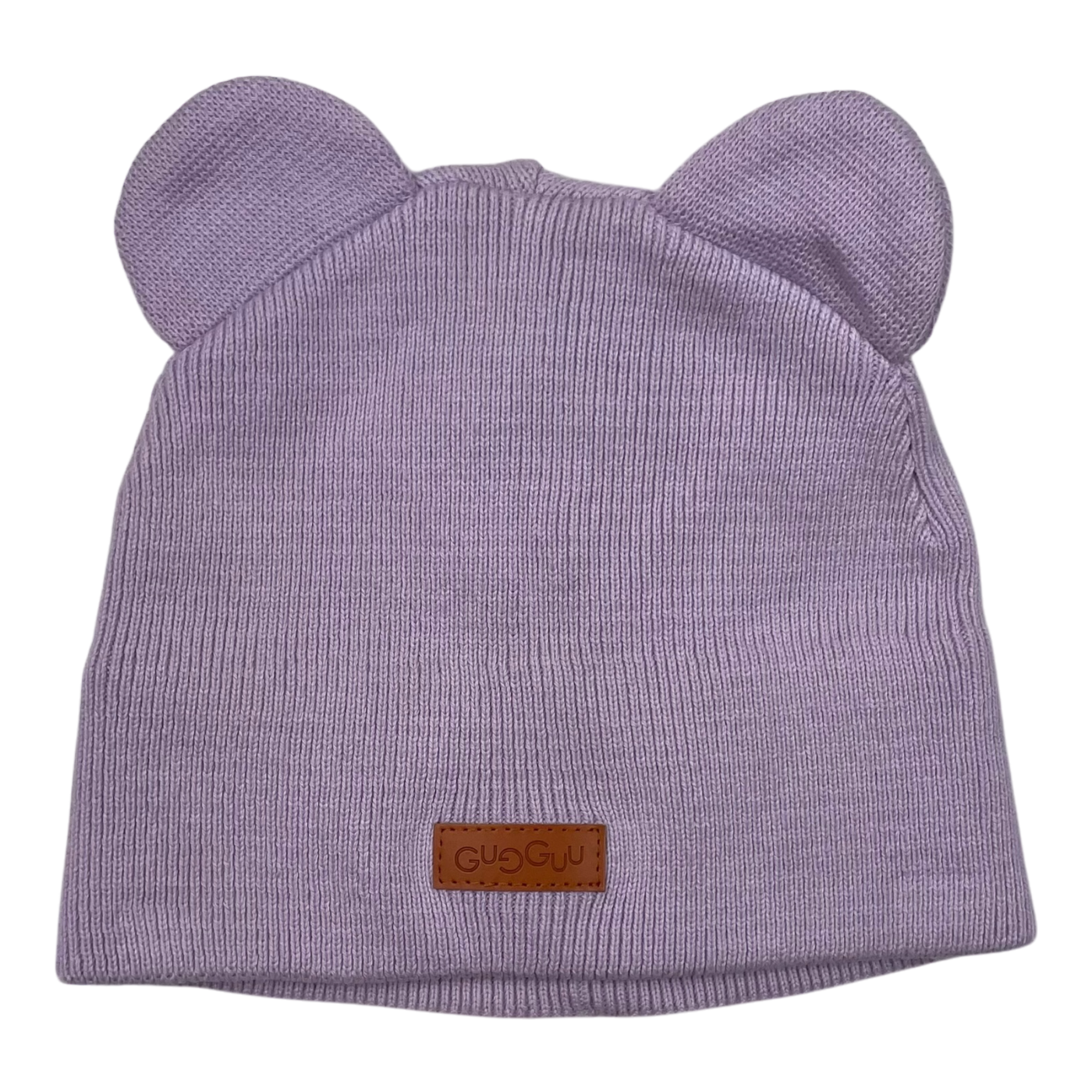 Gugguu cotton knitted baby beanie, plum | L