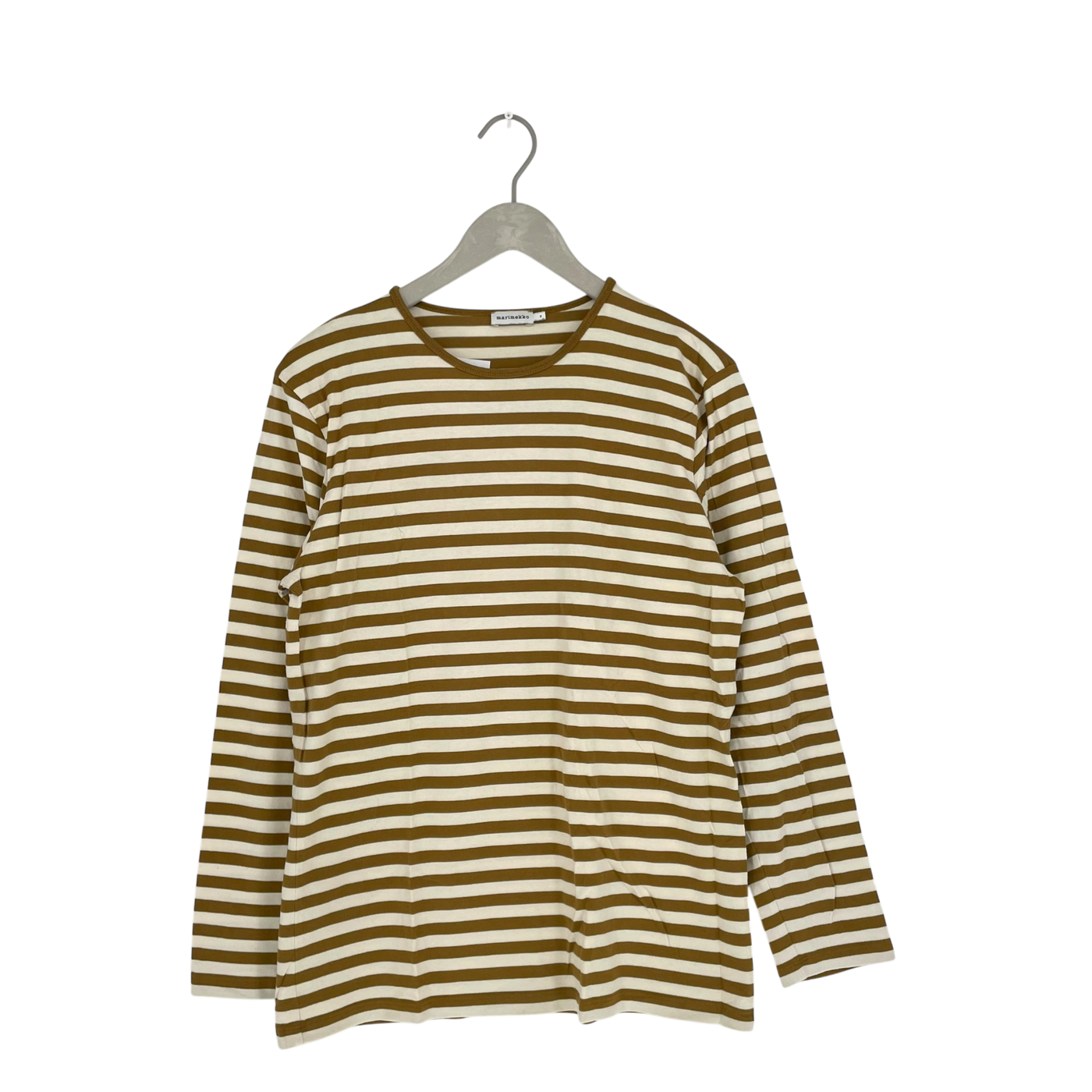 Marimekko stripe shirt, caramel | woman M
