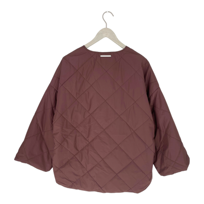 Embassy of Bricks and Logs monza puffer jacket, plum | woman S