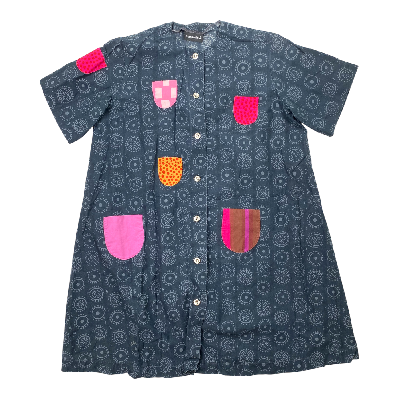 Marimekko taskumekko dress, pockets | 140cm