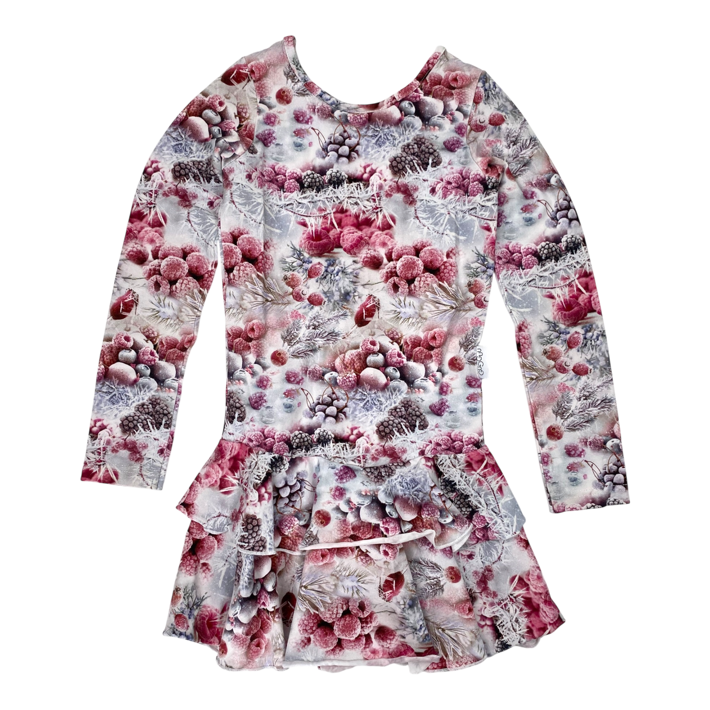 Gugguu frilla dress, frozen berries | 110cm