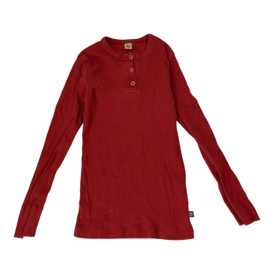 Blaa rib shirt, dark red | 98/104cm