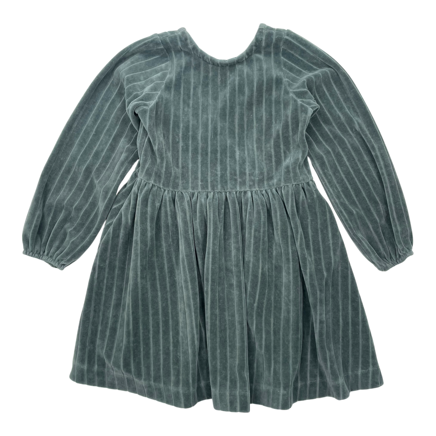 Mainio velour dress, green | 98/104cm
