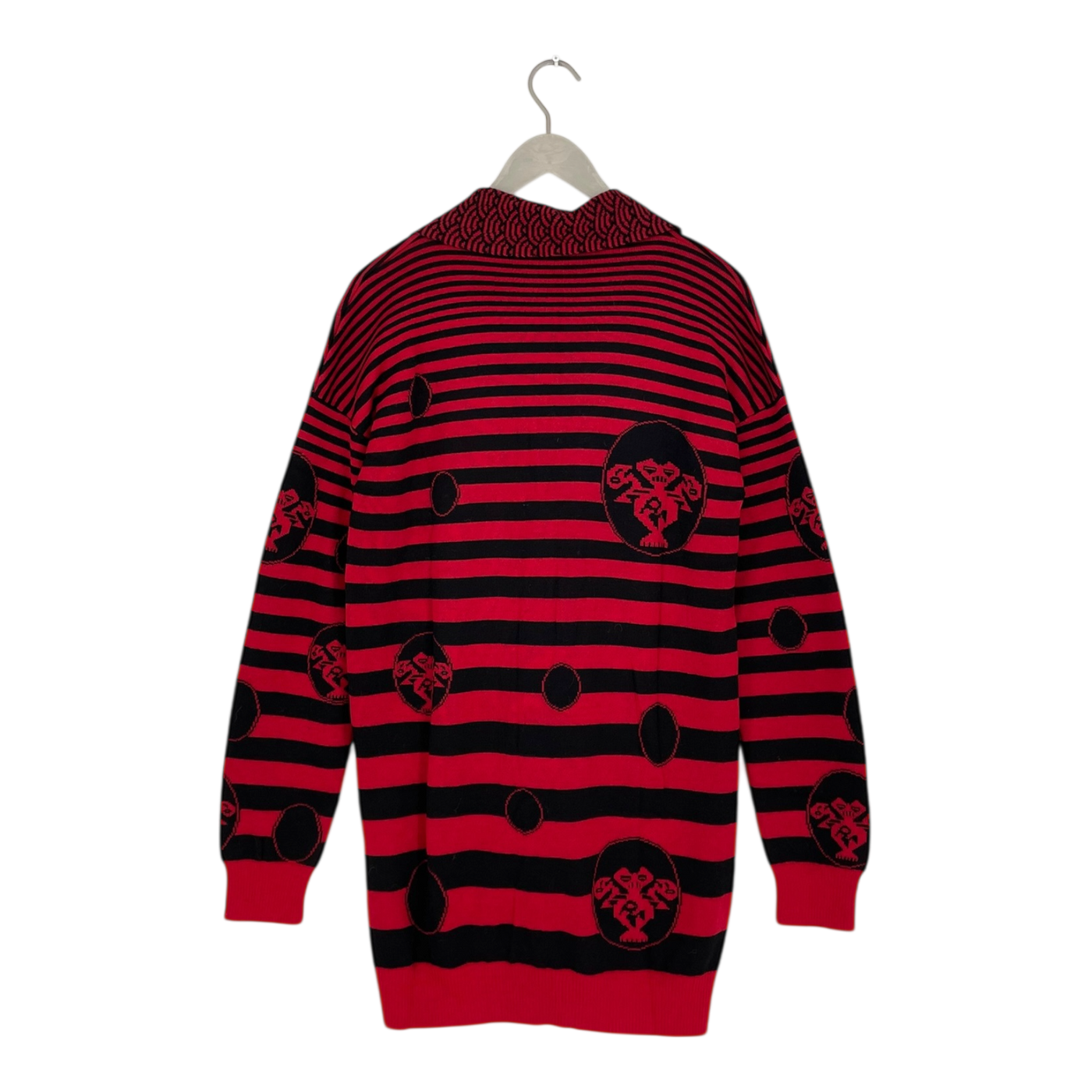 KARINFRAIDENRAIJ victoria knitted cardigan, back/red | woman L