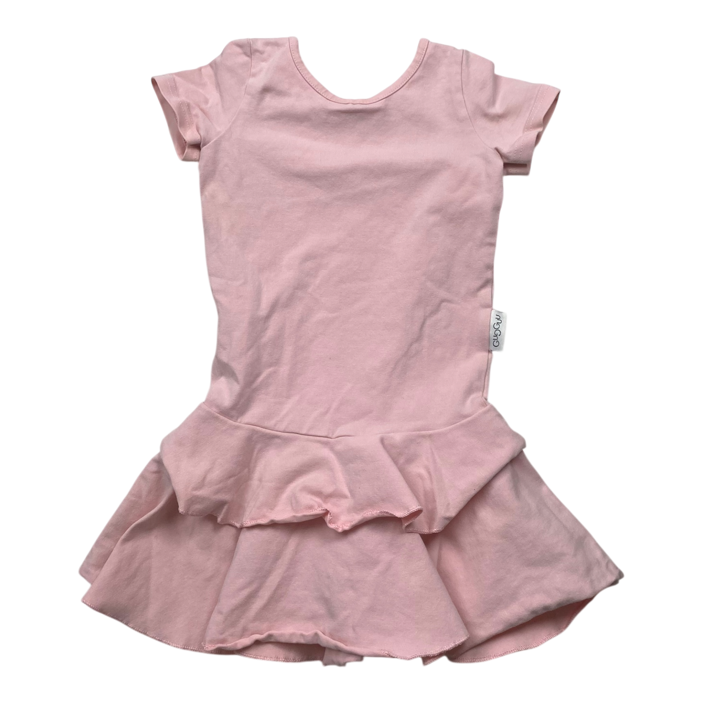 Gugguu t-shrit frilla dress, pink | 92cm