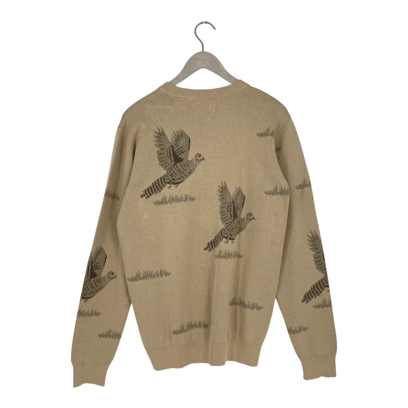 Makia hunted knit sweater, bird | man M