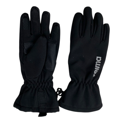 Reima tehden midseason gloves, black | 2-4y