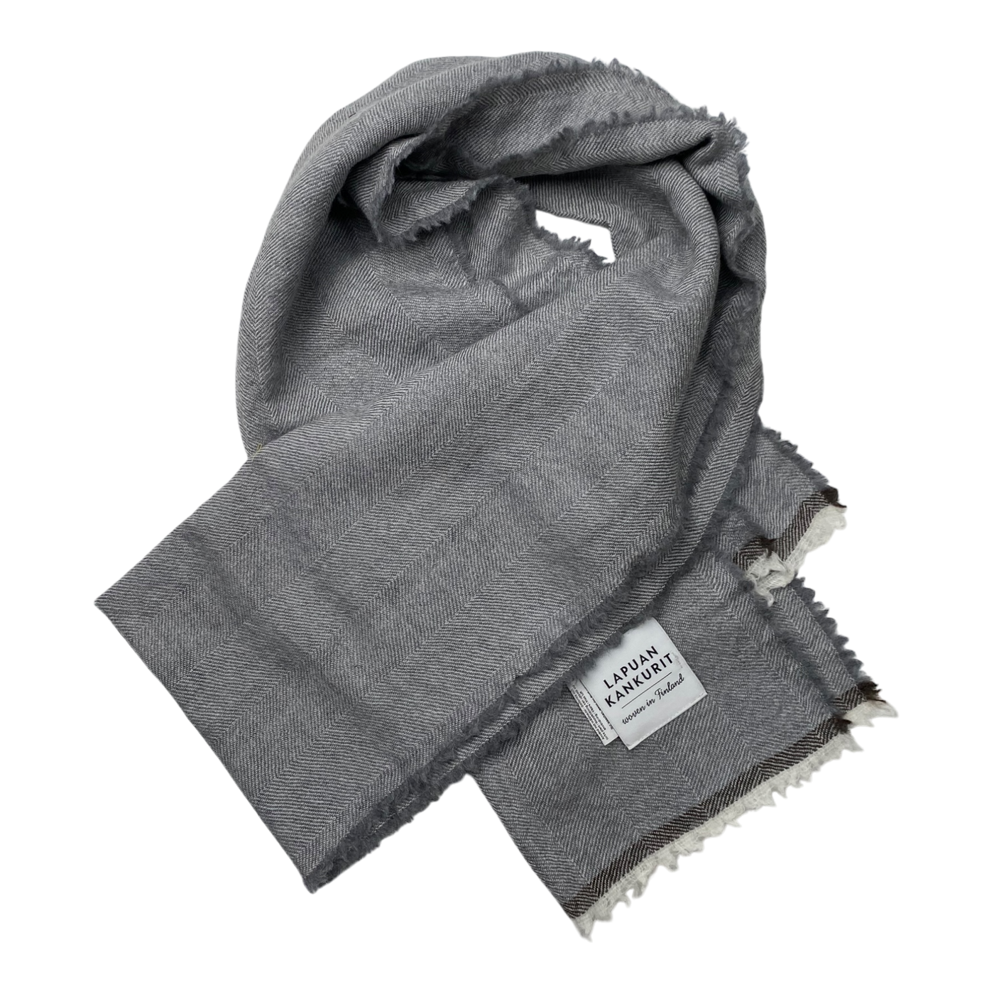 Lapuan Kankurit merino wool scarf, grey