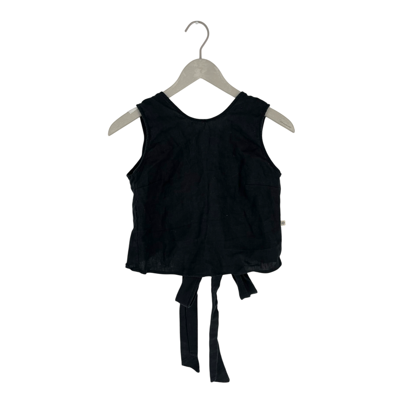 Kaiko linen top, black | woman XS