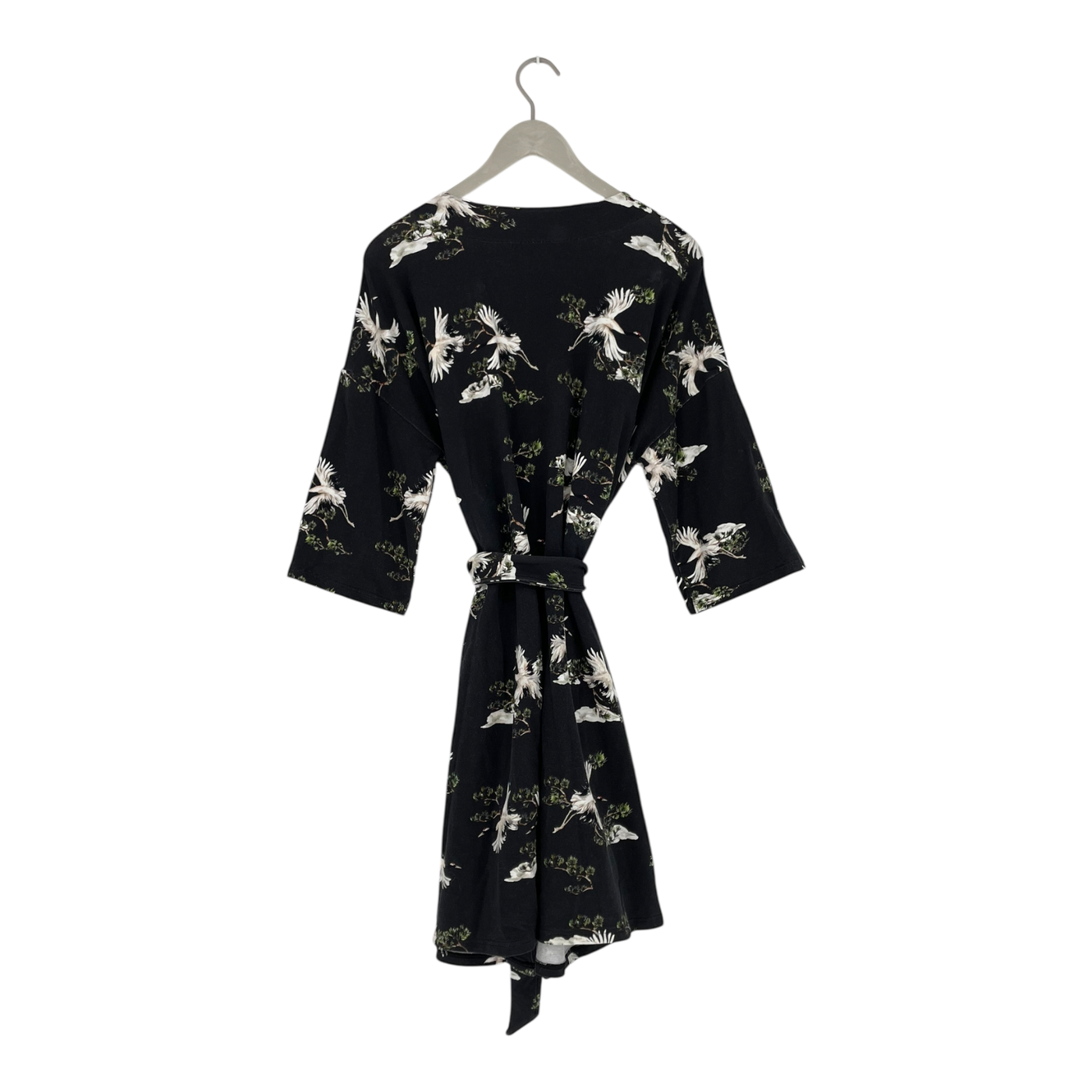 Riva Clothing wrap kimono, cranes | woman S/M