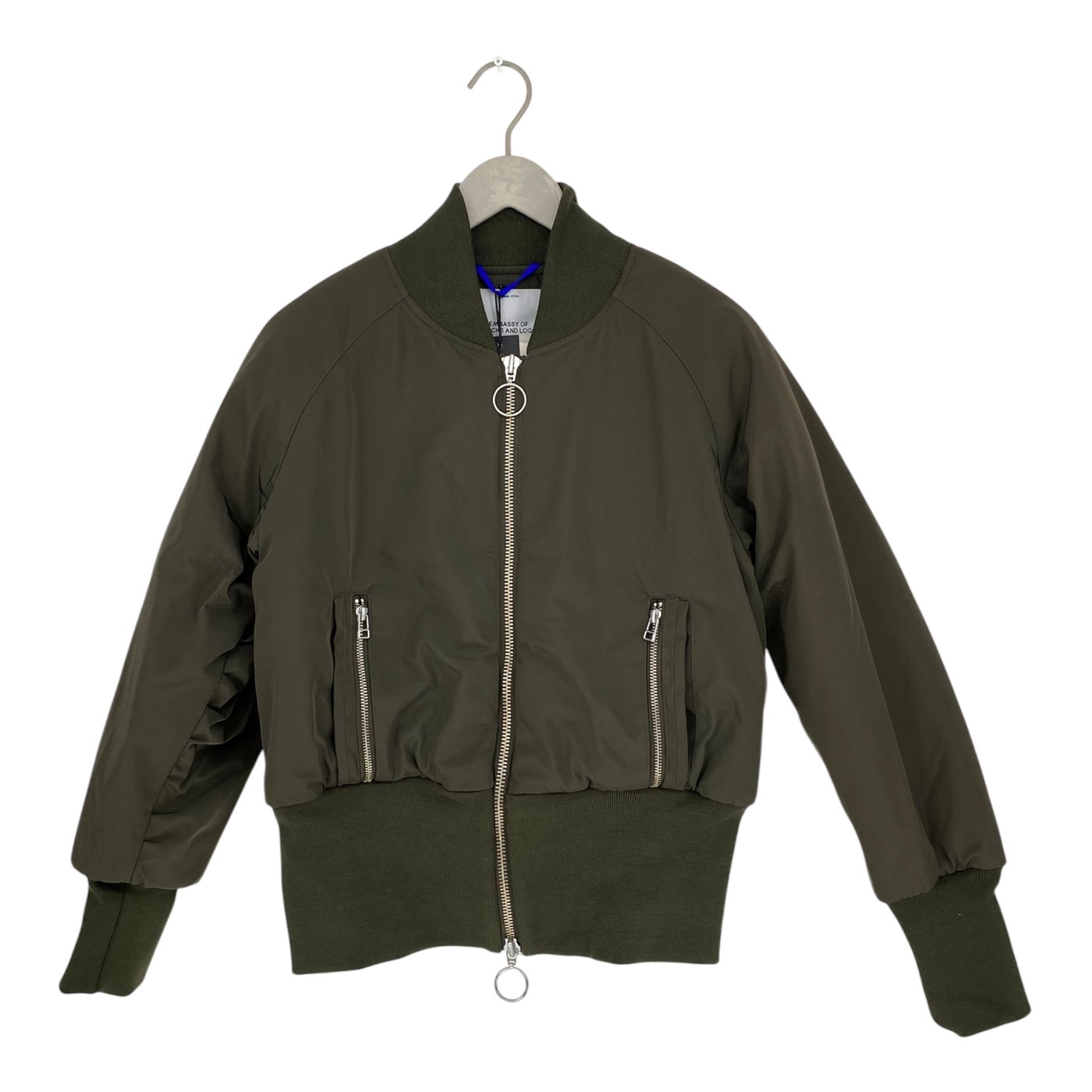 Embassy of Bricks and Logs victoria bomber jacket, dark green | unisex S