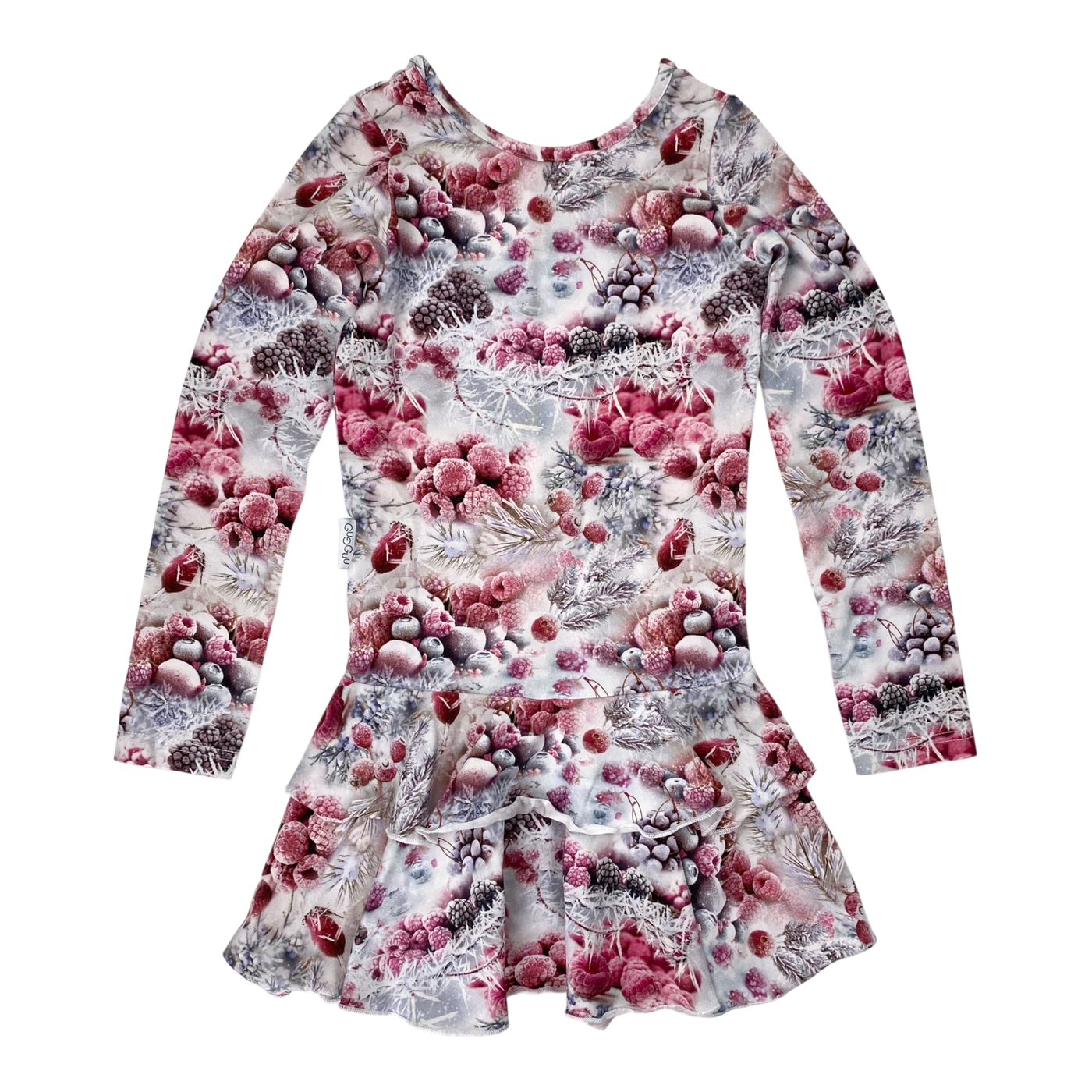Gugguu frilla dress, frozen berries | 110cm