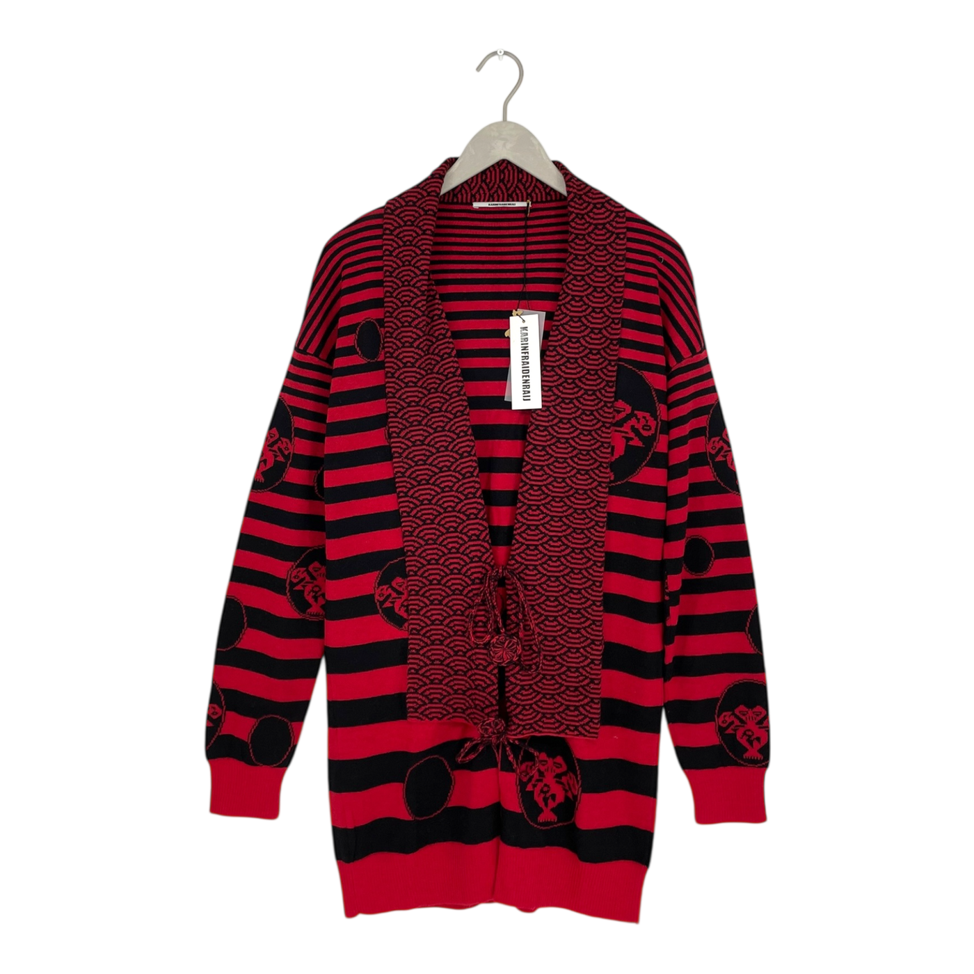 KARINFRAIDENRAIJ victoria knitted cardigan, back/red | woman L