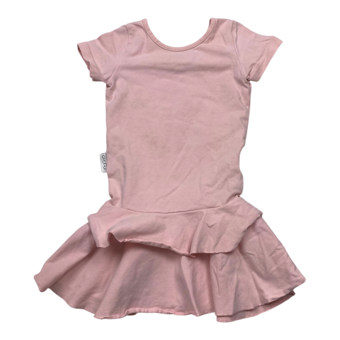 Gugguu t-shrit frilla dress, pink | 92cm