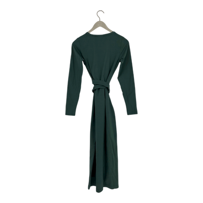 Nakoa wrap dress, dark green | woman S