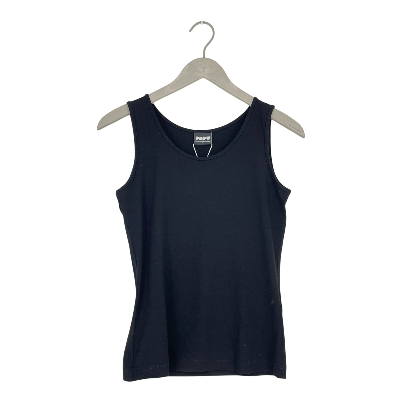 Papu basic tank top, black | woman XS