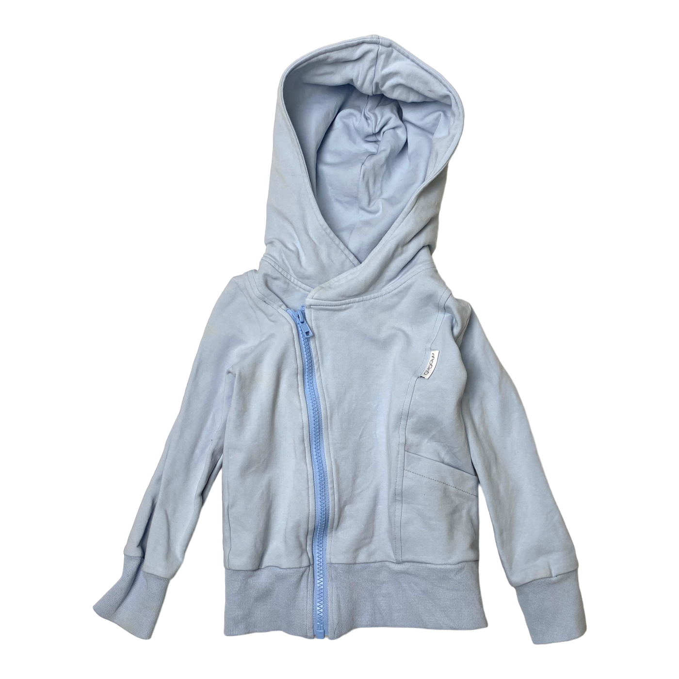 Gugguu zipper hoodie, sky blue | 92cm