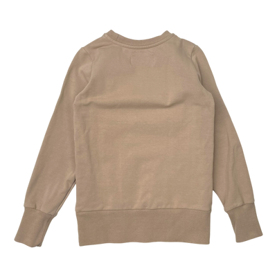 Gugguu logo sweatshirt, tan | 122cm