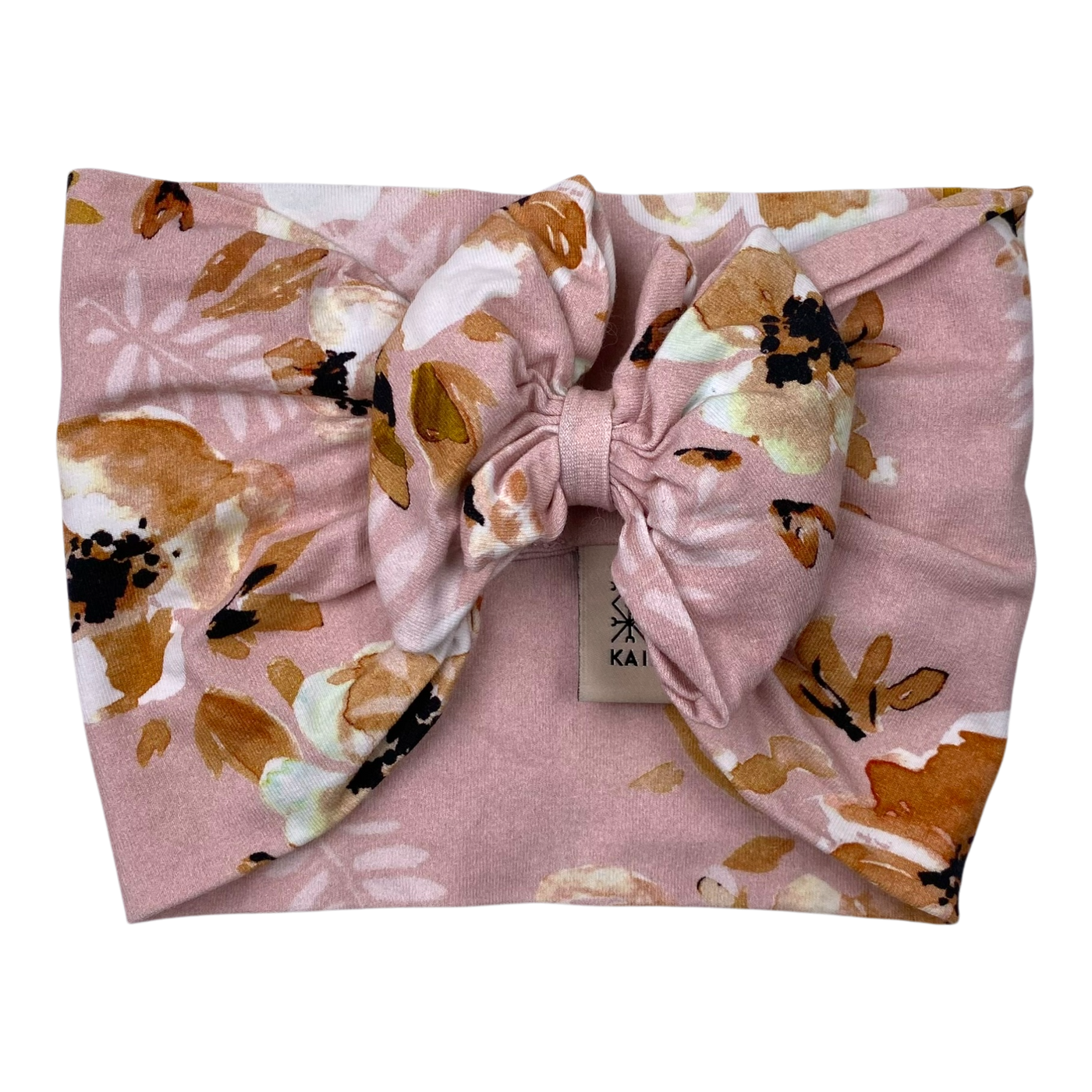 Kaiko bow headwrap, flowers | 3-6m