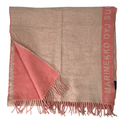 Marimekko siime wool scarf, pink