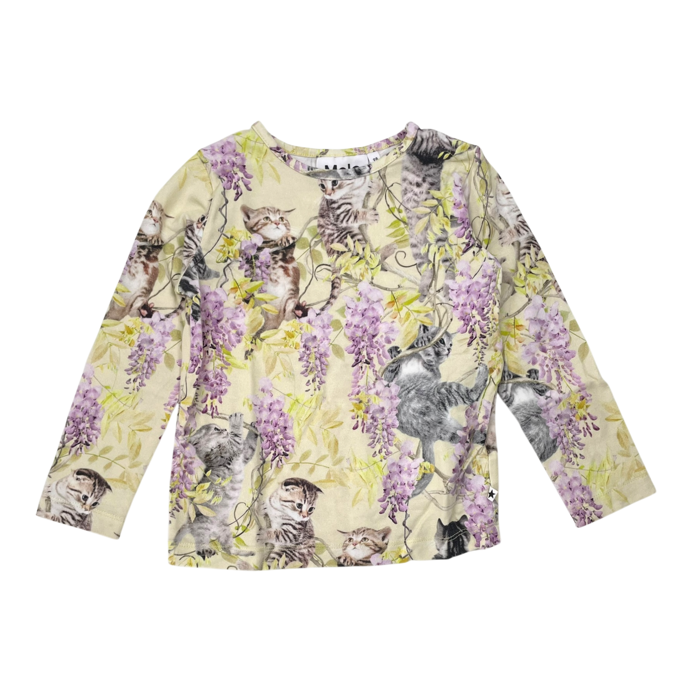 Molo eva shirt, cats on trees | 98cm
