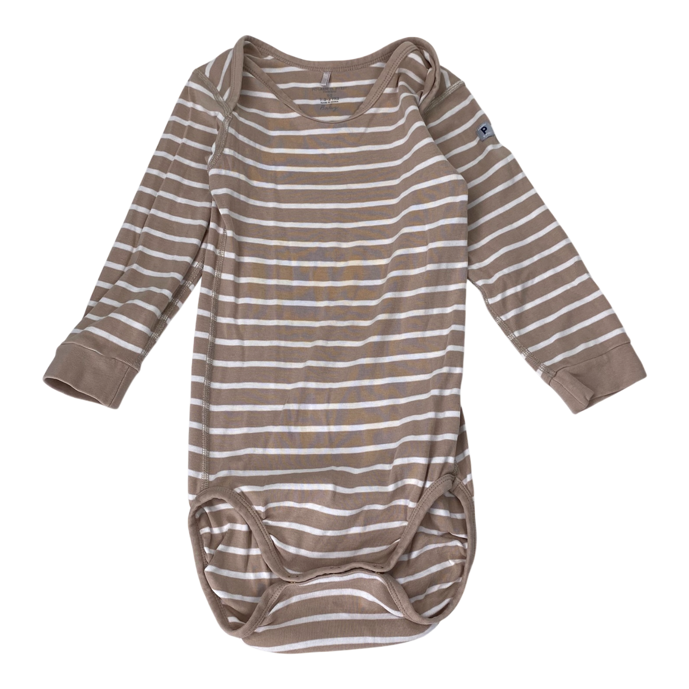 Polarn O. Pyret body, beige stripes | 92cm