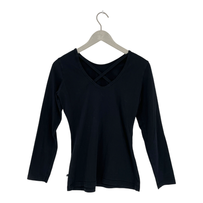 Kaiko cross shirt, black | woman S