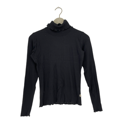 Kaiko rib turtle neck, black | woman M