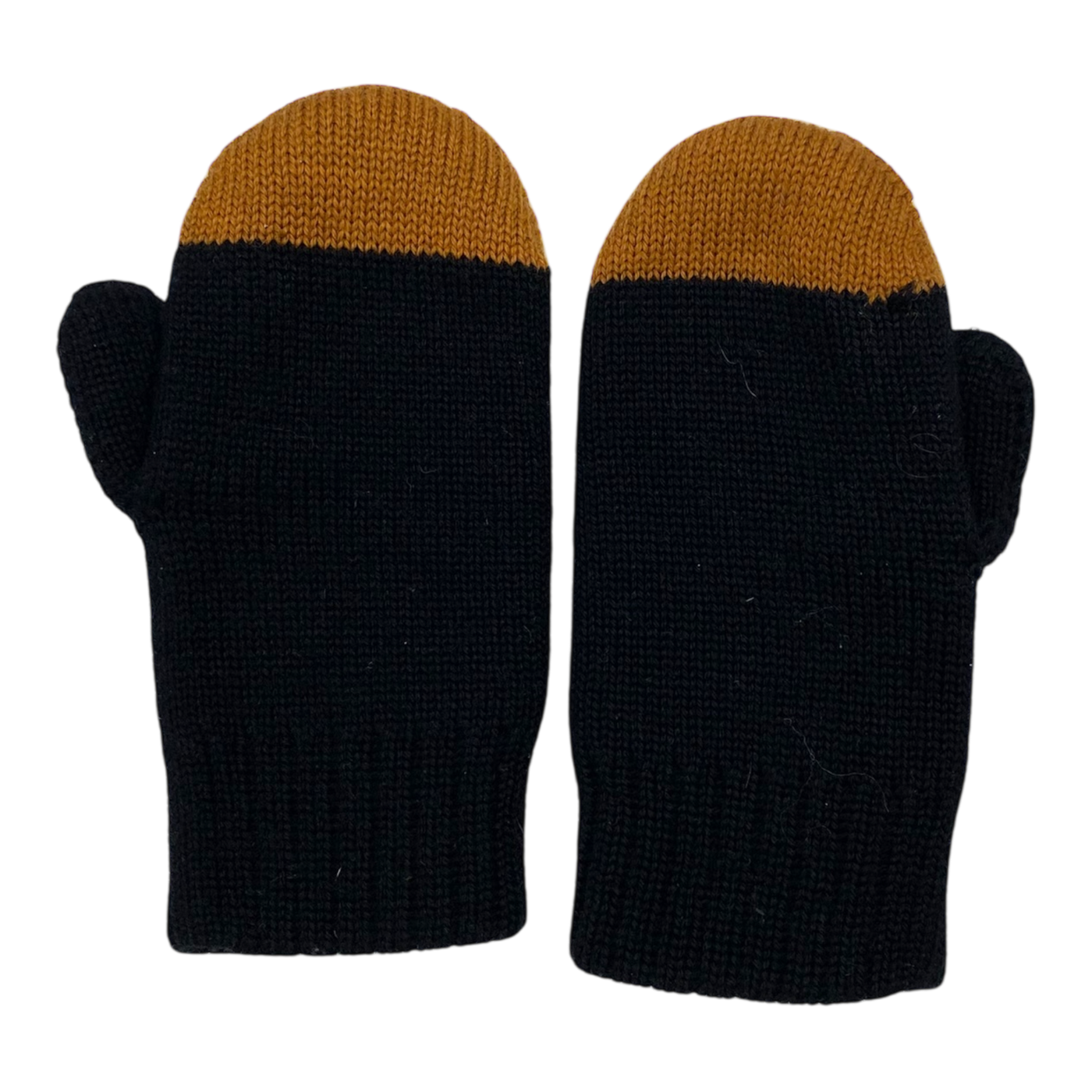 Papu kivi mittens, black | 3-5y