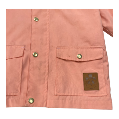 Mini Rodini pico jacket, coral pink | 116/122cm