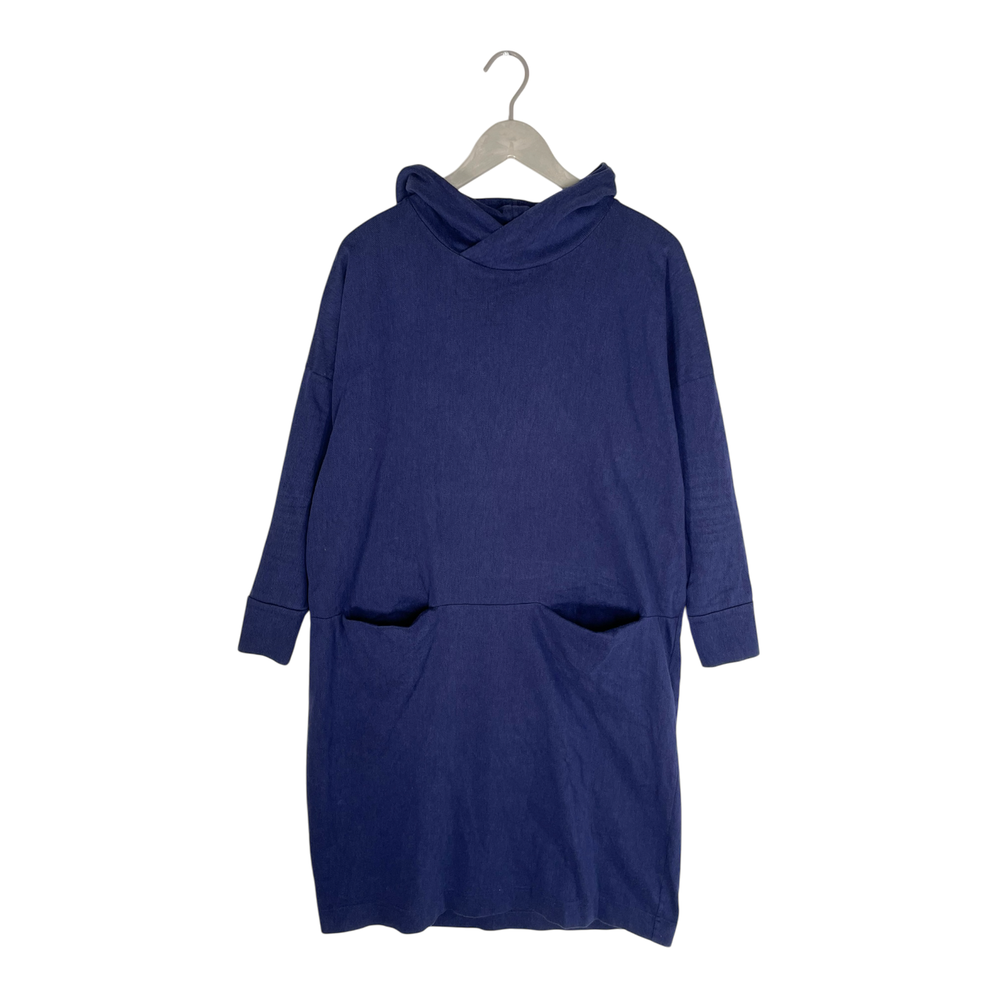 Papu giant hoodie dress, dark blue | woman M