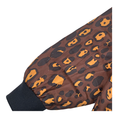 Mini Rodini reversible insulator jacket, leopard/black | 92/98cm