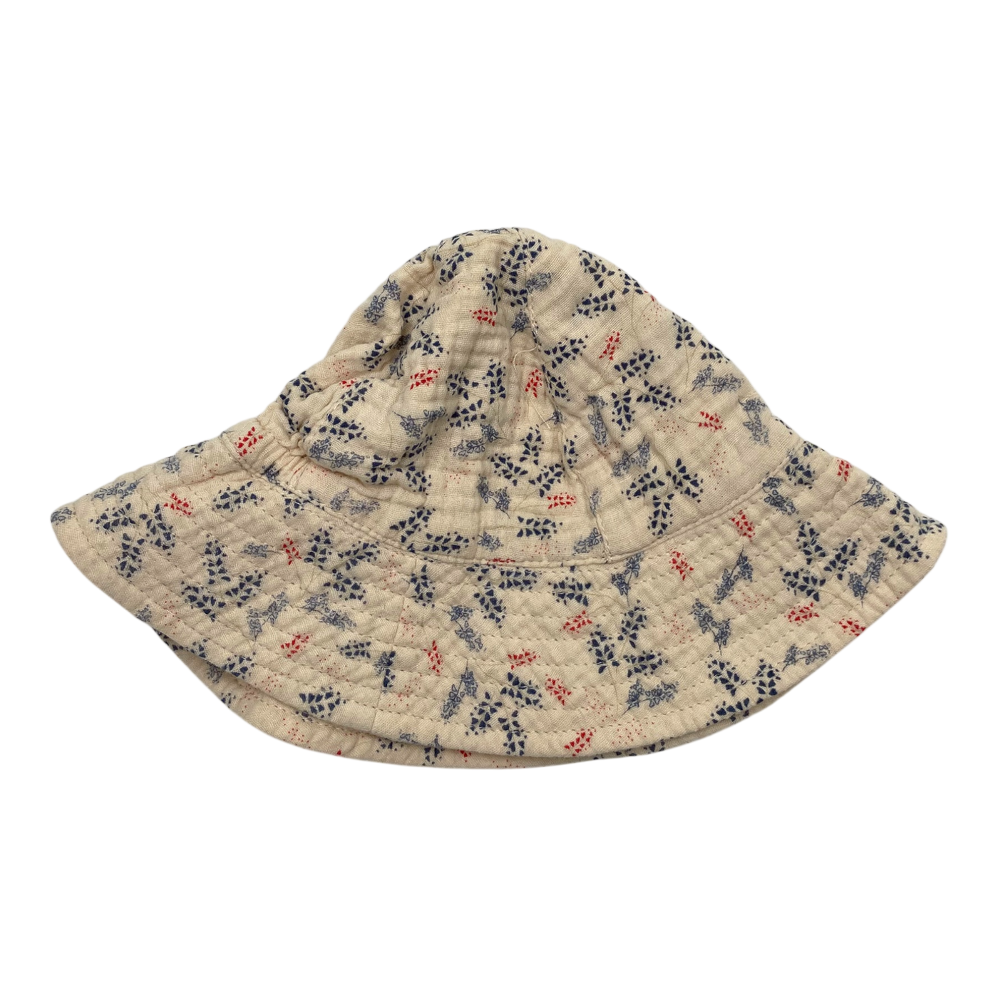 Konges Sløjd summer hat, flowers | 12-18m