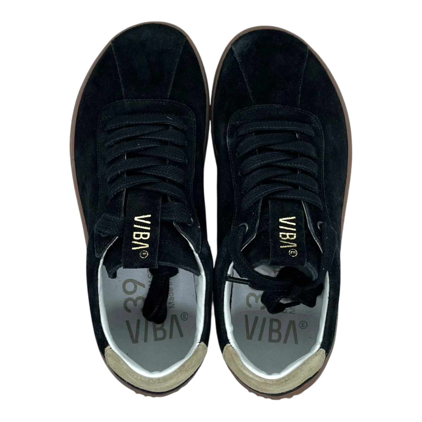 VIBAe Sydney Bio suede sneakers, black | 39