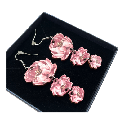 Ommellinen earrings, flowers | onesize
