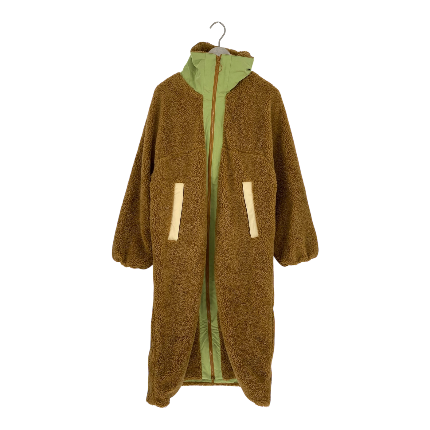 Embassy of Bricks and Logs lille sherpa teddy coat, caramel | woman S