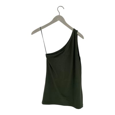 Toive single shoulder top, green | woman L
