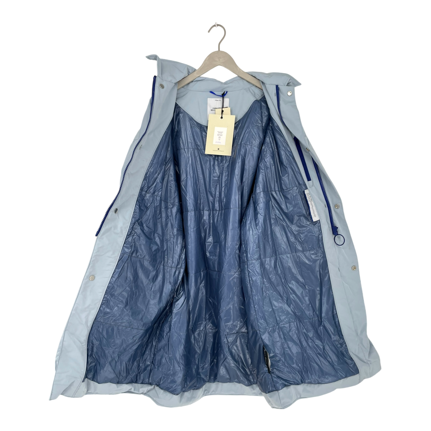 Embassy of Bricks and Logs blyn trench jacket, light blue | woman L