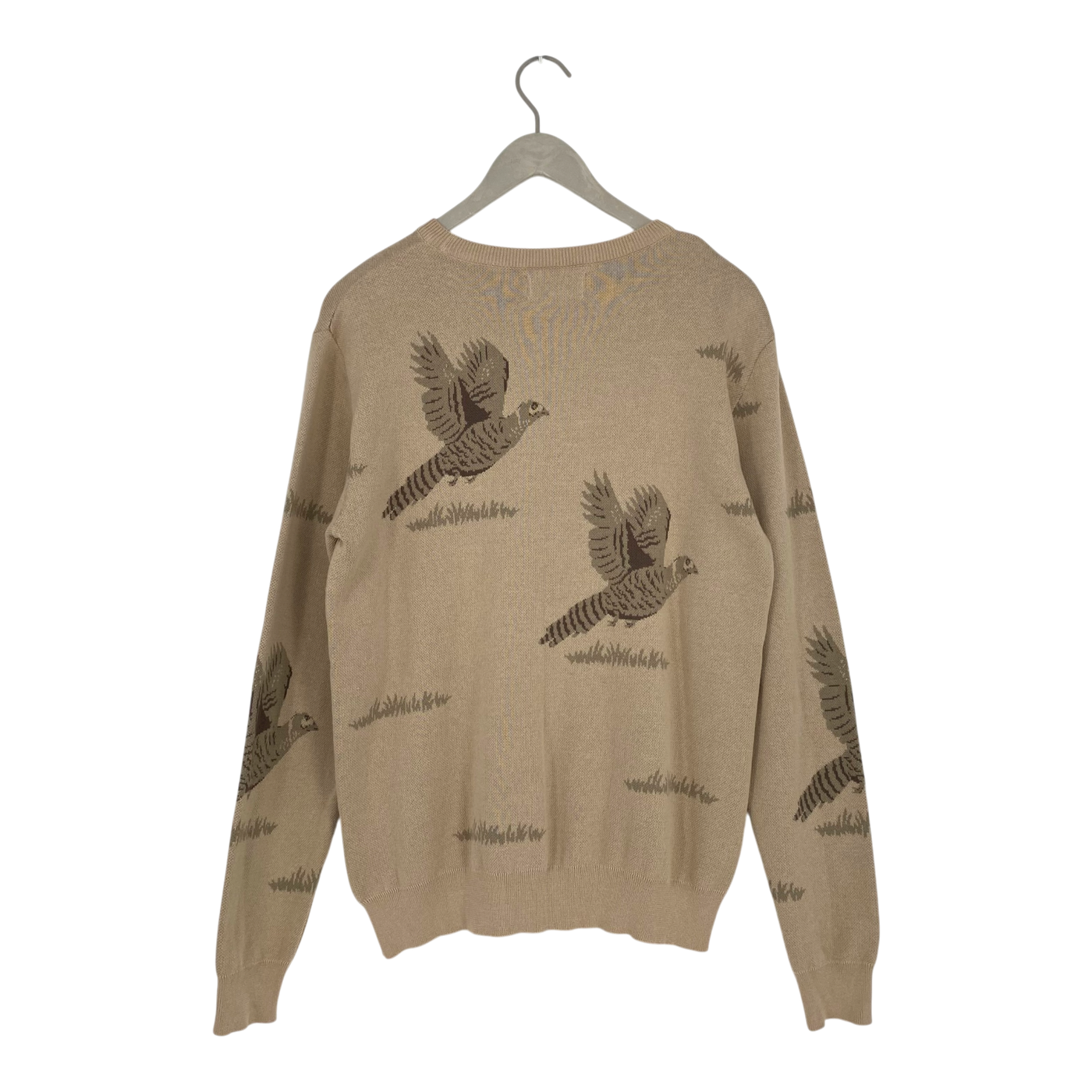 Makia hunted knit sweater, bird | man M